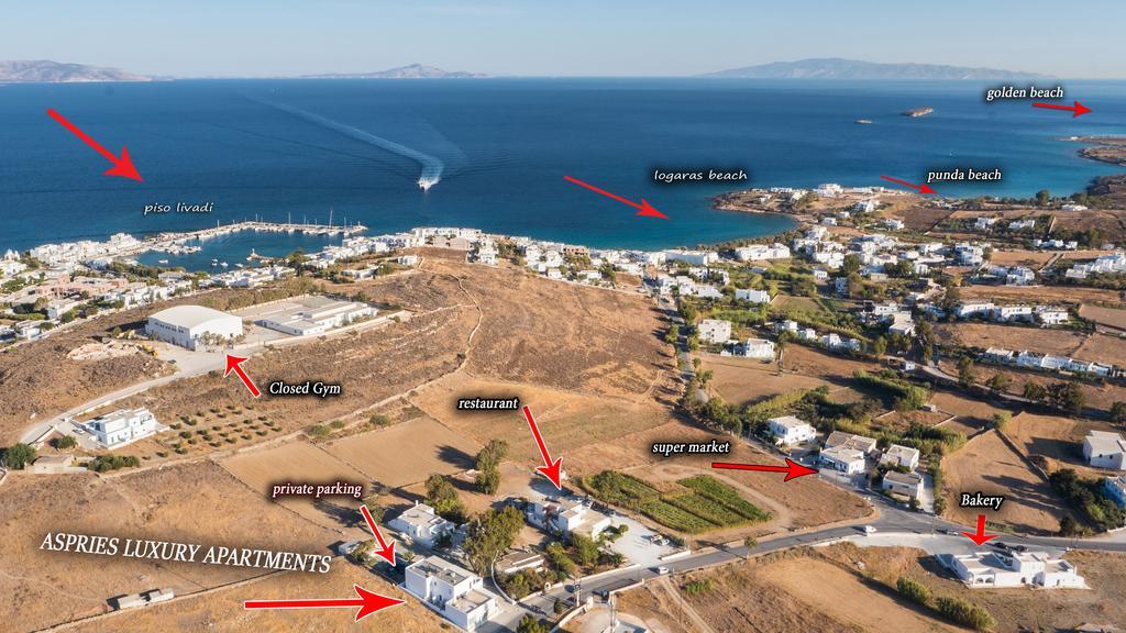 Aspries Suites Piso Livadi Esterno foto